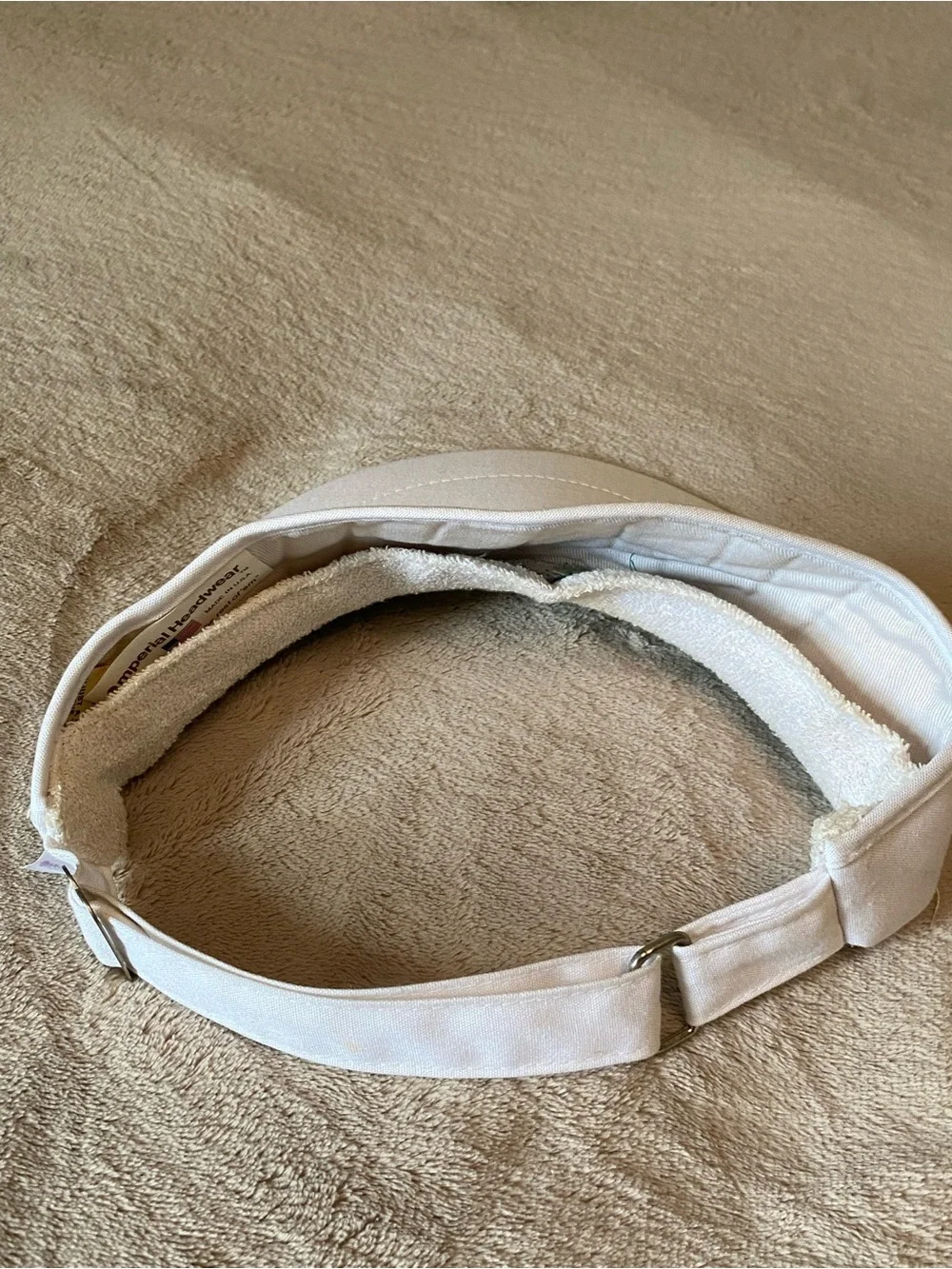Vintage San Diego Chargers Imperial Headwear USA Golf Visor White NFL